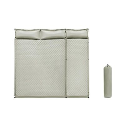 Sleeping Pad for Camping-ultralight Inflatable Sleeping Mat Built-in Air Pillow Self Inflatable Camping Mattress Pad Compact Camp Air Mat for Tent Car Traveling And Backpacking , Triple, green