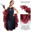 Vijiv Flapper Boa Costume - 6.3ft Gatsby Organza Boas Wedding Shawl Wraps 1920s Accessories for Women Evening Dresses Bridal view 3
