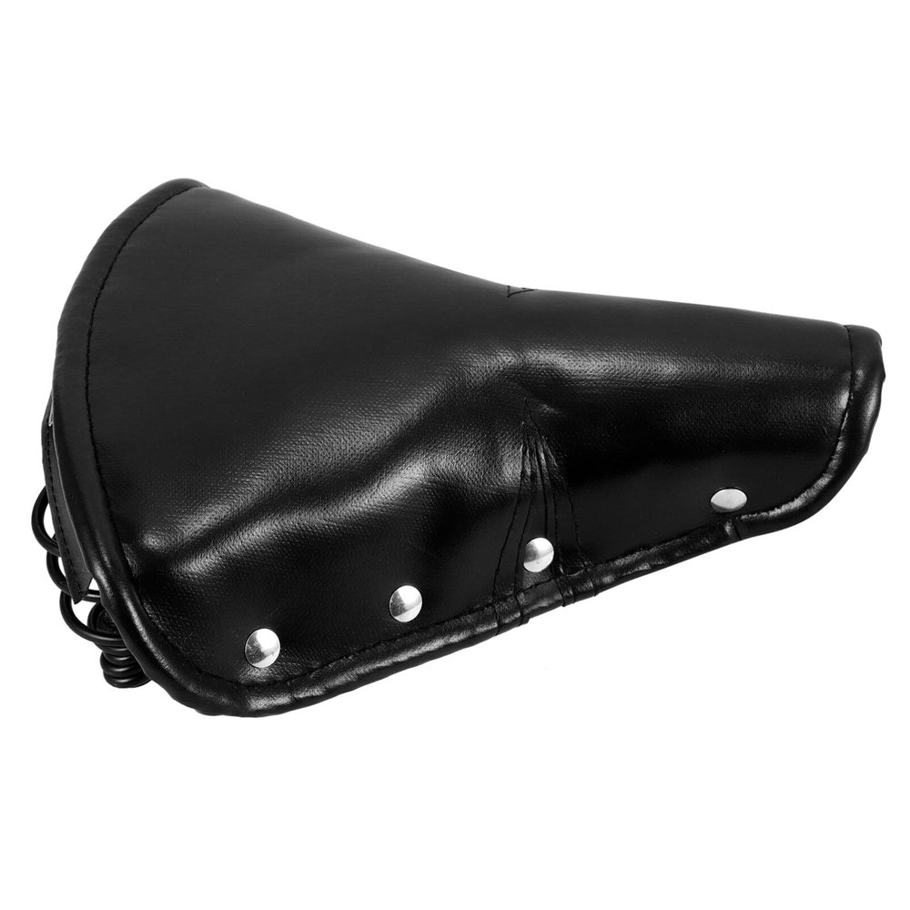 Toddmomy Vintage Saddle Seat Comfortable Pu Cushion Shock Absorption Wide Design for Easy Riding for Restoration and Daily Commuting