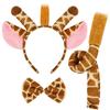 Aunifun Plush Animal Costume Set Animal Ears Horns Headband,Fancy Dress Cosplay Headbands for Halloween,Birthday,Christmas Party (Giraffe) view 1