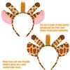 Aunifun Plush Animal Costume Set Animal Ears Horns Headband,Fancy Dress Cosplay Headbands for Halloween,Birthday,Christmas Party (Giraffe) view 3