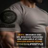 Bulking Season Weightlifting T-Shirt, Gym Inspiration Mens Workout Shirt (XL, Bulking Season Warm Grey Branded) view 4