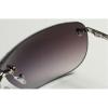 mincl Futuristic Rimless Y2K Sunglasses for Women Men Fashion Wrap Around Frame Trendy Shield Frameless Square Sunglasses (gray) view 4