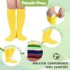 American Trends Yellow Baseball Knee High Socks Toddler Soccer Football Boys Softball Socks for Girls 1-3T 2t-3t view 3