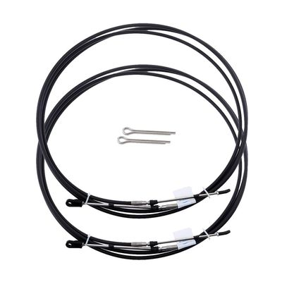 NyZyL 2pcs 15ft Universal Outboard Throttle Cable for Outboards Stainless Steel Throttle Cable for Marine Boat Motor Cable