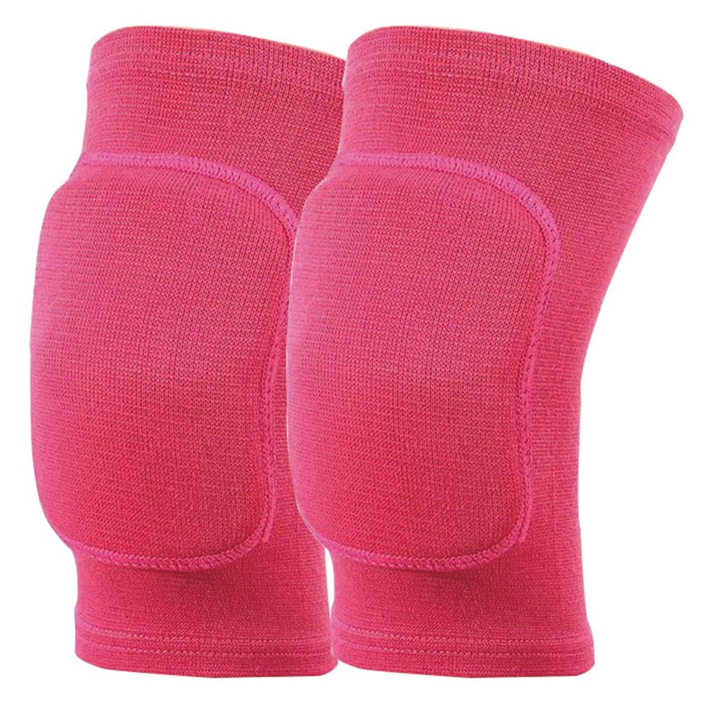 Anti slip sponge, soft and breathable men's, women's, girls', and children's red knee pads suitable for sports scenes such as volleyball, football, dance, yoga, wrestling, running, cycling, etc (red, Small)