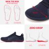 relxfeet Men's Barefoot Shoes Minimalist Cross-Trainer Wide Toe Walking Shoes Zero Drop Sole Lightweight Trail Running Sneakers for Fitness Jogging Wrestling Hiking Navy Blue 15 view 3
