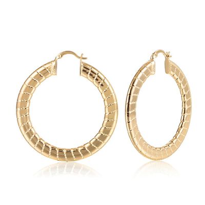18K Gold Plated Hoop Earrings for women Trendy Twisted Huggie Hoops Earrings Lightweight Large Chunky Earrings 925 Sterling Silver Boho Jewelry for Teen Gift (style 5)