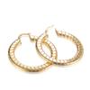 18K Gold Plated Hoop Earrings for women Trendy Twisted Huggie Hoops Earrings Lightweight Large Chunky Earrings 925 Sterling Silver Boho Jewelry for Teen Gift (style 5) view 2