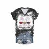 MOGUI Red Wine and Blue Shirt Red Wine and Blue Sweatshirt 4Th of July Outfits for Women American Flag Graphic Tshirts 4Th of July Tee, Midnight