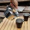 Camping Pot 304 Stainless Steel Portable Camping Kettle with Foldable Handle for Picnic, Hiking, Backpacking, 1L view 3
