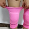 Anti slip sponge, soft and breathable men's, women's, girls', and children's pink knee pads suitable for sports scenes such as volleyball, football, dance, yoga, wrestling, running, cycling, etc (Pink, Small) view 2