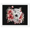 Playing Cards Aces Flowers Player Paint by Numbers for Adults Beginner DIY Painting Kits Wall Art for Home Office Decor, style view 1