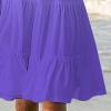 Women's Sleeveless Vest Mini Dress Gradient Slim Tank Tops Swing Dress Casual Elegant Beach T Shirt Long Dress (Small,Purple) view 3