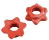 2Pcs Red Dumbbell Hex Nut 25mm Barbell Bar Hexagon Nuts Spin-Lock Collars for 1 Inch Standard Barbells Bar Collar Screw,Small in Size,Convenient to Carry Exercise Collars Sports and Outdoors