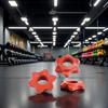 2Pcs Red Dumbbell Hex Nut 25mm Barbell Bar Hexagon Nuts Spin-Lock Collars for 1 Inch Standard Barbells Bar Collar Screw,Small in Size,Convenient to Carry Exercise Collars Sports and Outdoors view 4