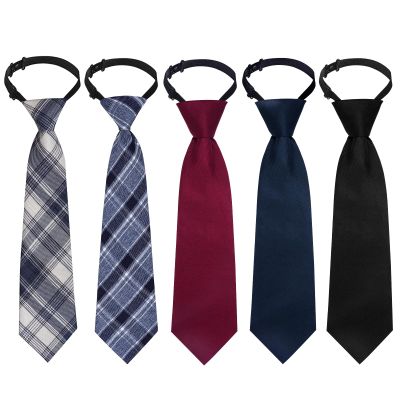 Sucrain 5pcs Boy's Necktie Pre-tied Adjustable Neck Strap Tie for Wedding Graduation School Uniforms (Grey)
