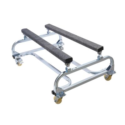 Boat Dolly, 1000lb Capacity Watercraft Cart W/ 4 Casters & 2 Brakes for Jet Skis, Portable Storage Trailer Watercraft Cart Watercraft Dolly Adjustable Width 12/16/20 Inch, Small Sailboat Trailer