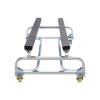 Boat Dolly, 1000lb Capacity Watercraft Cart W/ 4 Casters & 2 Brakes for Jet Skis, Portable Storage Trailer Watercraft Cart Watercraft Dolly Adjustable Width 12/16/20 Inch, Small Sailboat Trailer view 3