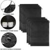 YMCCOOL 12pcs Non-woven Shoe Bags for Travel 12.6" X 17.3" Portable Shoe Bags with Clear Window, Large Drawstring Dustproof Travel Shoe Storage Bag for Men & Women, Black,XL Size view 3