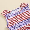 kacubwyy Little Girls Swimsuit Sleeveless Ruffle Top & Shorts Two Piece Tankinis Set Kids Swimwear Bathing view 3