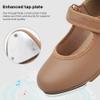 Stelle Tap Shoes for Girls Toddler Boys PU Leather Dance Shoes(Toddler/Little Kid/Big Kid)(Coffee,8MT) view 3