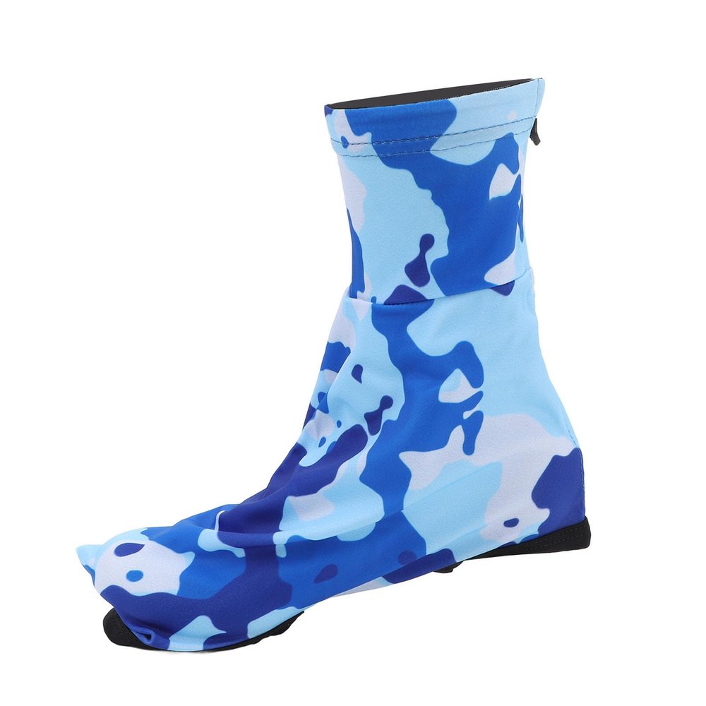 SPYMINNPOO Blue Cycling Shoes Cover Overshoes, Sand Proof, Extend and Heighten, Suitable for Wearing in The Beach, Desert and Other environments (XL)
