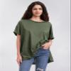 EXLURA Womens Summer Oversized T Shirts 2026 Casual Short Sleeve Loose Maternity Tops Crewneck Tunic Plus Gym Workout Top Army Green view 2