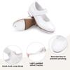 Stelle Tap Shoes for Girls Toddler Boys Dance Shoes(White,13ML) view 3