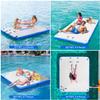 Inflatable Floating Dock, 6/8/10ft Swim Platform Floating Dock for Lakes, Non-Slip Air Dock Platform for Adults, Air Dock Platform with Detachable Ladder&Portable Carrying Bag, for Pool Beach Ocean view 3