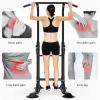 NaKeah Power Tower Dip Station Pull Up Bar Multi-Function Adjustable Strength Training Workout Equipment Suitable for Home Fitness Exercise,Black view 4