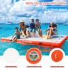 Inflatable Floating Dock, 6/8/10ft Swim Platform Floating Dock for Lakes, Non-Slip Air Dock Platform for Adults, Air Dock Platform with Detachable Ladder&Portable Carrying Bag, for Pool Beach Ocean view 2