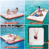 Inflatable Floating Dock, 6/8/10ft Swim Platform Floating Dock for Lakes, Non-Slip Air Dock Platform for Adults, Air Dock Platform with Detachable Ladder&Portable Carrying Bag, for Pool Beach Ocean view 3