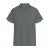 2024 Mens Shirts Casual Stylish Button Down Short Sleeve Polo Shirt Summer Vacation Shirts Loose Athletic Pullover Tee Dark Gray 2X view 3
