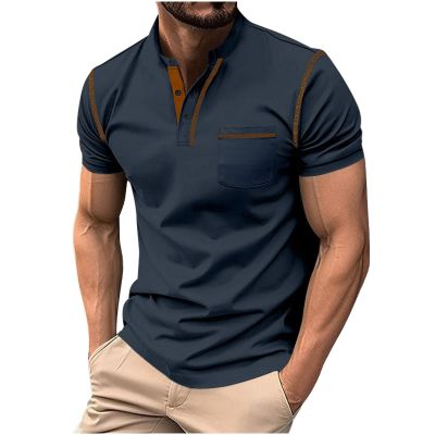 Muscularfit Mens Shirts Casual Stylish Button Down Short Sleeve Polo Shirt Summer Vacation Shirts Loose Athletic Pullover Tee