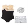 Fldy Kids Girls Gymnastics Leotards Set Sleeveless Dancing Athletic Biketard Unitard with Workout Shorts Tumbling Outfit A&Silver 12 view 4