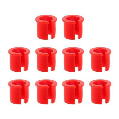 10 Pcs Schrader to Presta Rim Adapter, Convert Valve Stem Grommet, Wheels Manufacturing Presta Valve Saver for Road Bike MTB Bicycle Wheel Rim Conversion (Red)