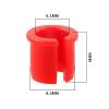 10 Pcs Schrader to Presta Rim Adapter, Convert Valve Stem Grommet, Wheels Manufacturing Presta Valve Saver for Road Bike MTB Bicycle Wheel Rim Conversion (Red) view 2