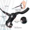 BUCKLOS 2 Piston Bike Hydraulic Disc Brakes with Brake Pad Aluminum Alloy Levers with Calipers PM/is Adapter MTB Disc Brake Set Fit for Mountain Bike, Road Bike, BMX HB-323 view 4