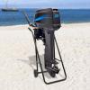 CNCEST Outboard Boat Motor Cart, Outboard Stand Foldable Boat Motor Carrier Cart Dolly for Long/Short Shaft Outboard Motor Engine Within 30HP view 2