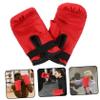 BELLIFFY Portable Boxing Gloves for Sparring and Training Durable Kickboxing Mitts for Adults and Boy Girl Comfortable Fit for Fitness Workouts Red view 4