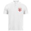 lepni.me Mens England Football Polo Shirt Name and Number, English Flag Badge Personalised Jersey, European Championship 2024 (XL White Without Print) view 1
