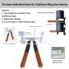 WeBert Martial Arts Dummies Wing Chun Dummy Chinese Kung Fu Wing Chun Training Device, Simple Traditional Wing Chun Dummy, Easy Assemble Wooden Dummies, Portable Martial Arts Equipment view 4