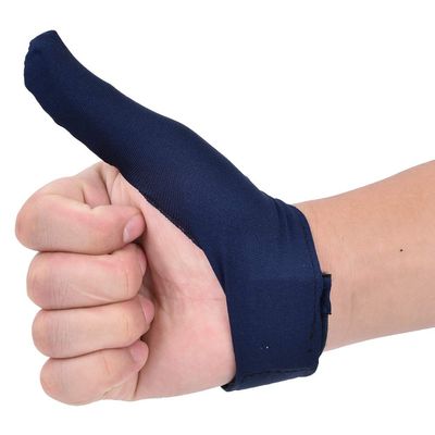 HERCHR Right Hand Finger Grip Thumb Glove, Lightweight Bowling Thumb Saver Protector Glove Thumb Stabilizer Saver for Bowling Ball Men Women(Blue)