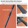 WeBert Martial Arts Dummies 2 Pcs Wing Chun Dummy Trainer with Stickable Nails, Hand Strength Double Spring Training Device, Freestanding Kung Fu Practice for Wall/Tiles view 3