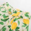 Belle Poque Floral Skirts for Women High Waisted Summer Midi Skirt Vintage A Line Skirt White Lemon Flowers, S view 2