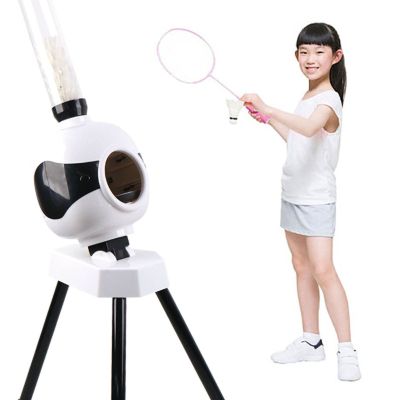 Leapiture Badminton Pitching Machine Badminton Shuttlecock Launcher Automatic Badminton Pitcher Portable Badminton Trainer for Indoor Outdoor Training