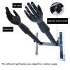 WeBert Martial Arts Dummies Chinese Kung Fu Wing Chun Dummy, Wall Mounted Martial Arts Training Target, Mannequin Plastic Spring Man Pile, Wing Chun Fractical Equipment view 4