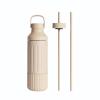 BEAST Health Stainless Steel Water Bottle, 22 oz, Insulated Stainless Steel, Leak-Proof, Reusable Straw System, Portable Carry Cap, BPA-Free, Dishwasher Safe (Sand) view 1