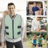 MR.ICE Cooling Vest - Ice Vest for Men & Women - Adjustable Cycling Vest for Motorcycle, Workers, Sports, Outdoor, Heat Relief (Cool Jacket & 84 Ice CellsPea Green) view 3